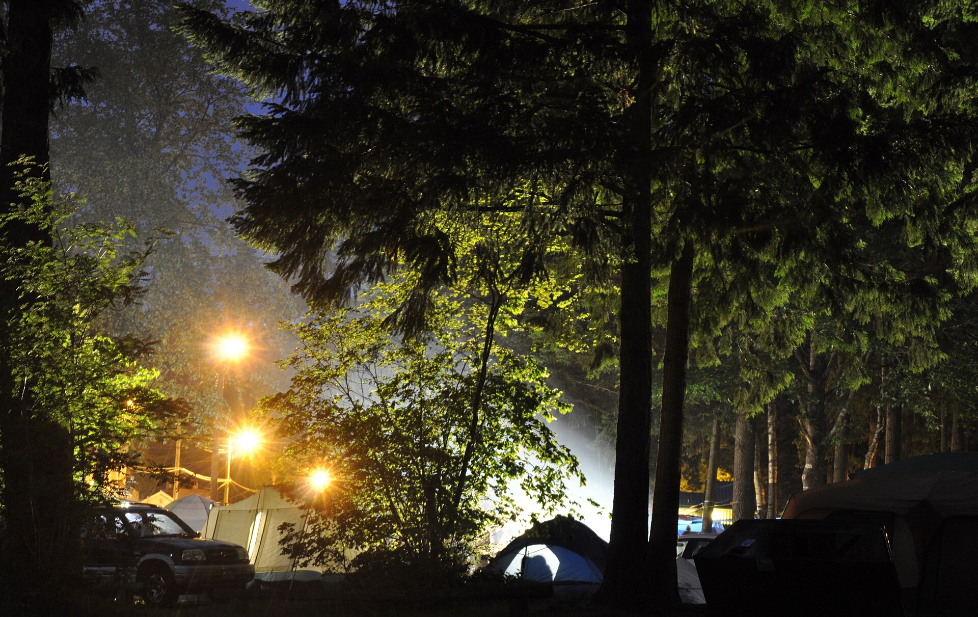 Summer shoreline at Cultus Lake, British Columbia