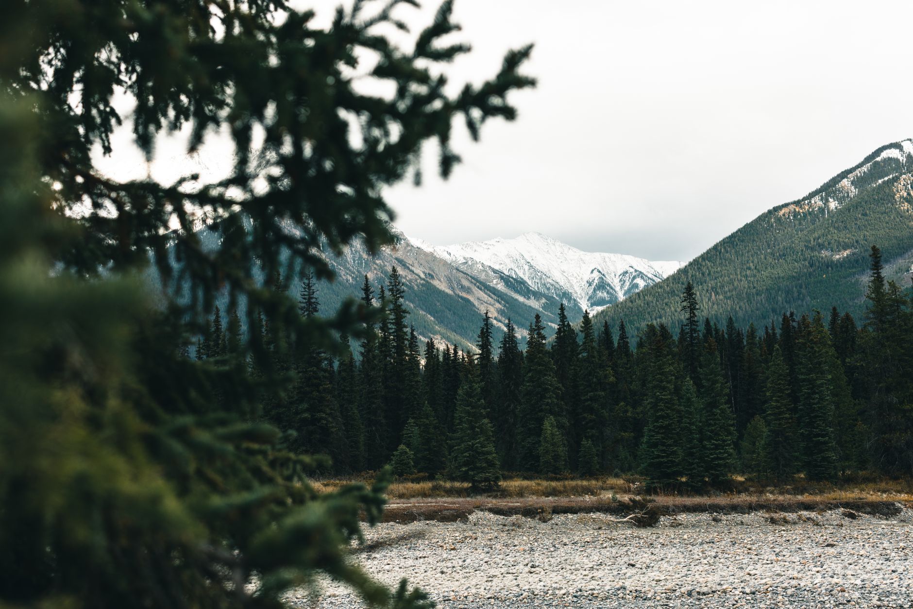 Kootenay Lake shoreline and mountains, BC