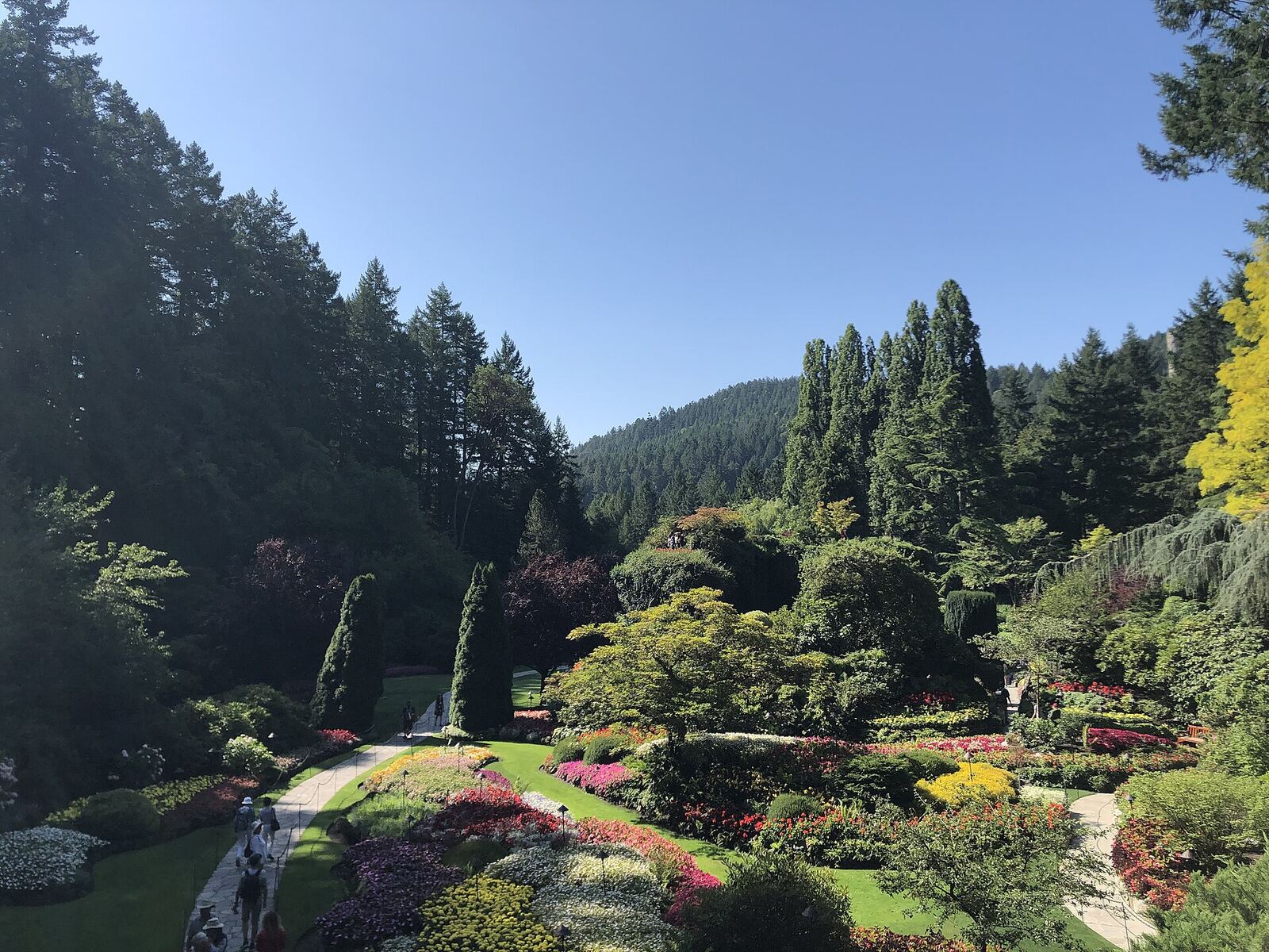 Butchart Gardens sunken garden near Victoria