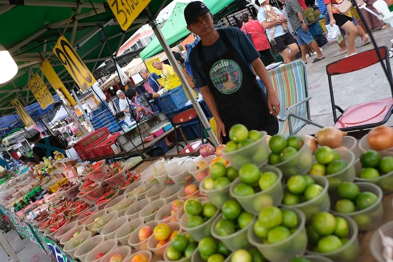 Farmers market produce