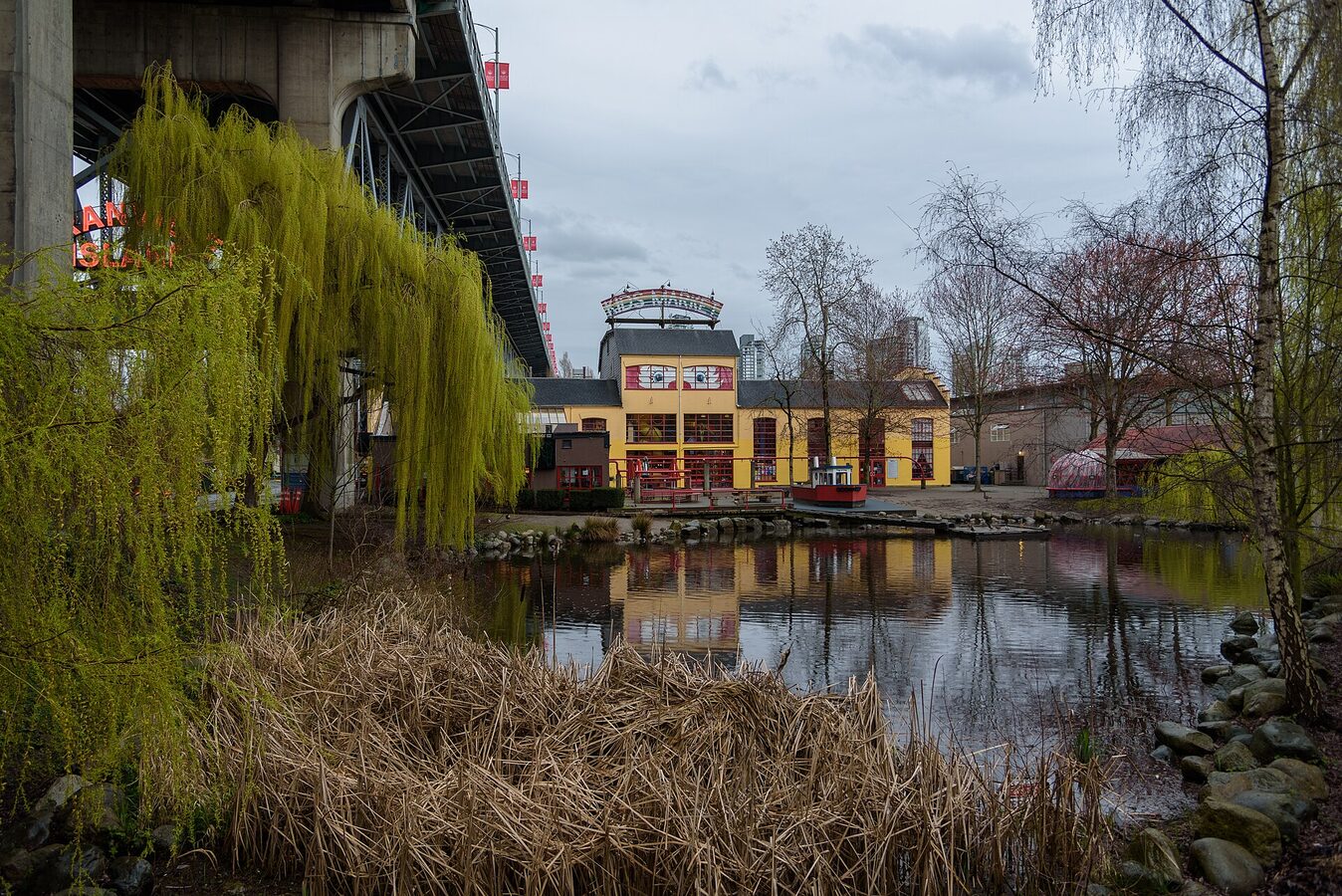 Granville Island Public Market and waterfront, False Creek