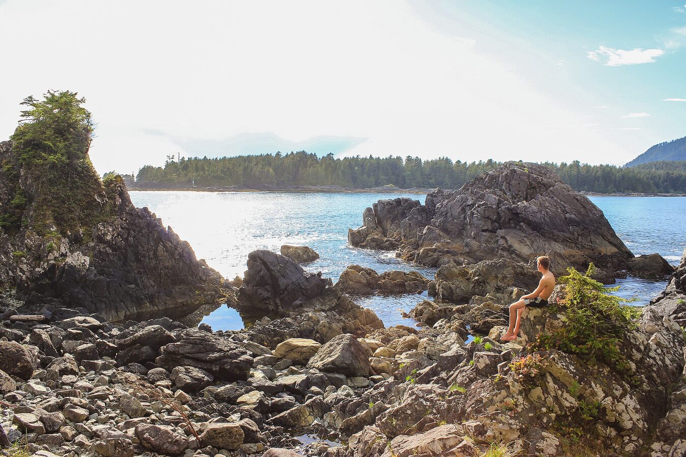 Boardwalk to Hot Springs Cove in Clayoquot Sound