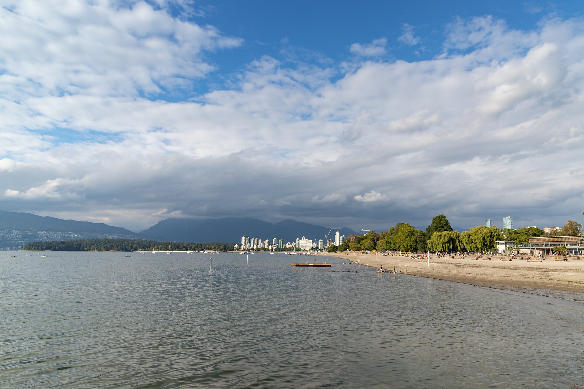 Kitsilano Beach Park on a summer afternoon, Vancouver