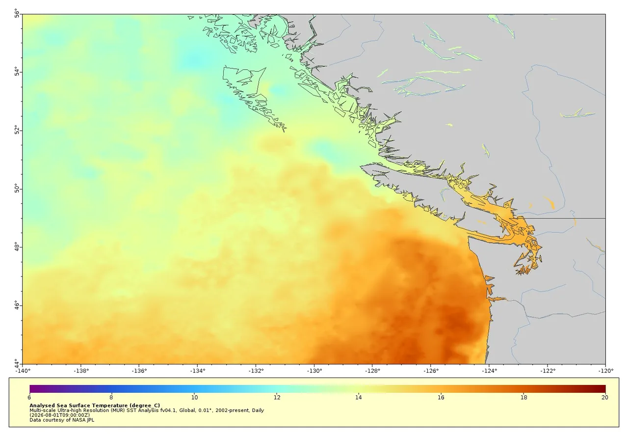 BC Heat Map & Ocean Temperature — Live Widget