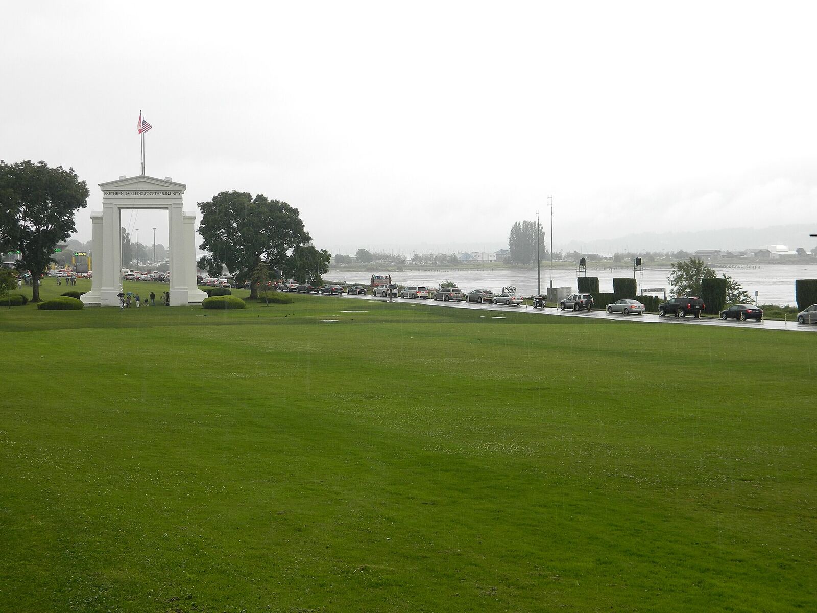 Peace Arch border crossing area