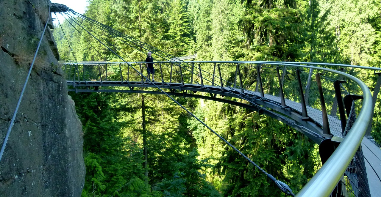 Capilano Suspension Bridge forest canopy Vancouver
