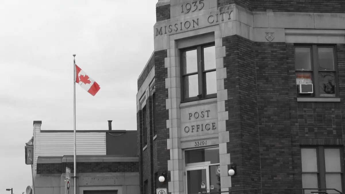 Mission, BC — Pop's and the post office, Mission — Vancouver filming location today
