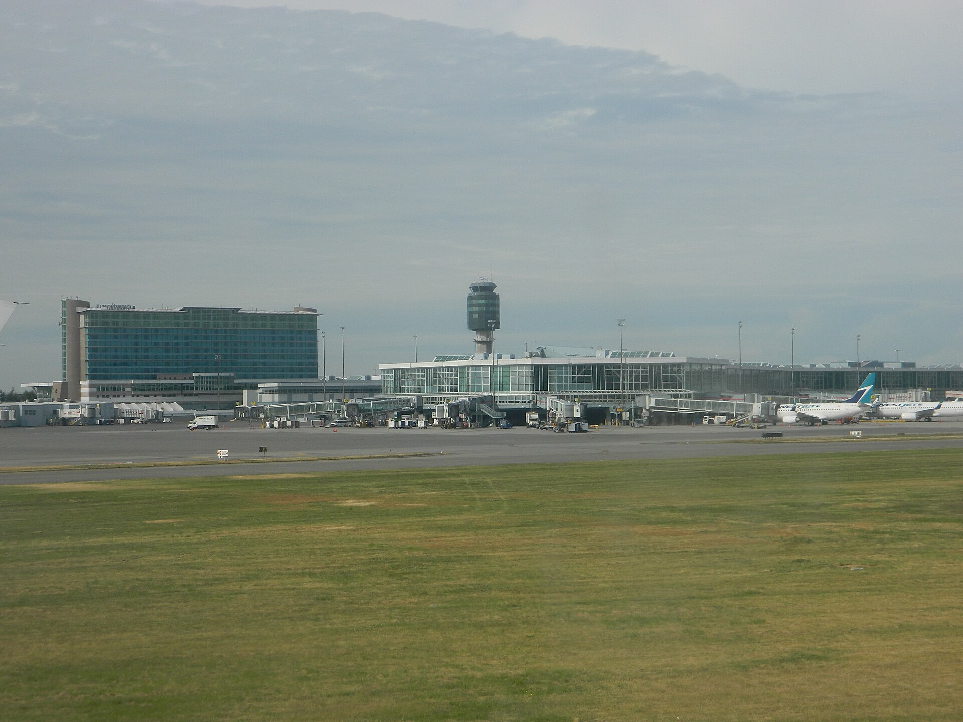 The terminal building at Vancouver International Airport