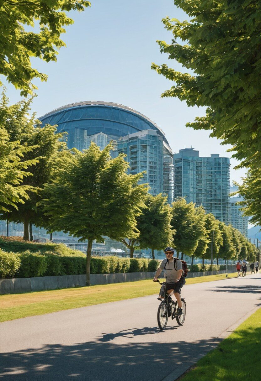 Seawall by bike