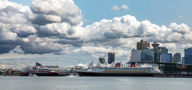 Vancouver skyline on a summer evening