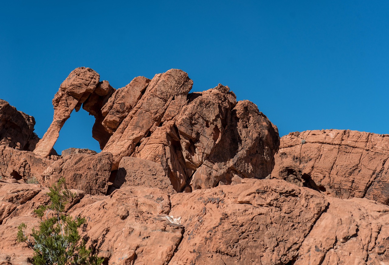 Red sandstone formations in Valley of Fire State Park